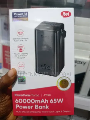 Itel 60000mah 22.5w Type-C Fast Charging Power Bank