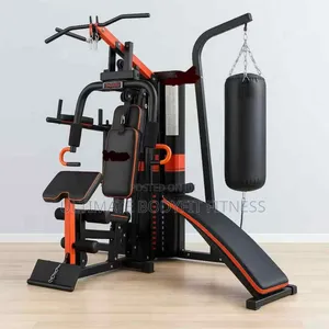 Brand New Three Station Multi Gym With Punch Bag, Sit Up Bench Machine