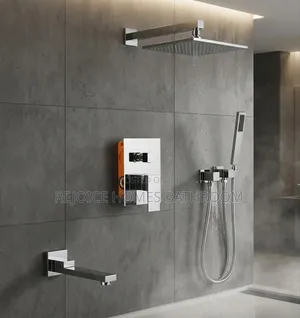 Premium Chrome 5 Way Rainfall Conceal Shower Set