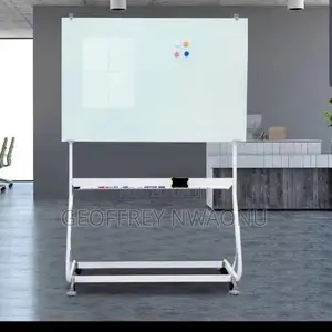 3ftx4ft Magnetic Glass Board Mobile Stand|Tempered Glass Whiteboard