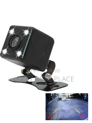 4 Led Lights Car Reverse Camera With Night Vision (Hd Parking Camera)