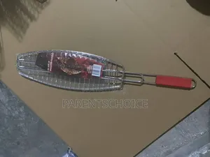 Fish Grill Barbecue Net Basket Silver