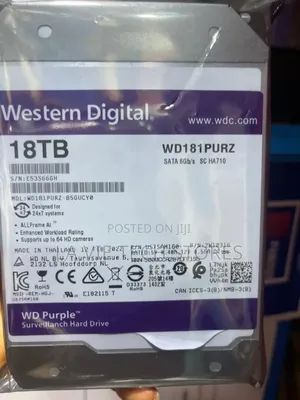 Western Digital Wd Purple 18tb Surveillance Hard Disk Drive