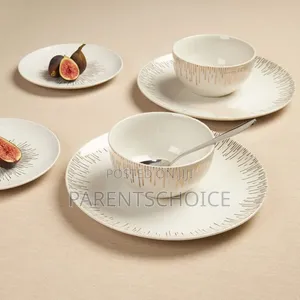 Sabichi Gold Sunburst 12pc Dinner Set