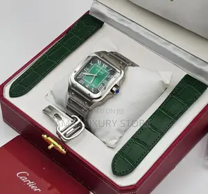 Cartier Santos Luxury Designer Stainless Steel Men's Wristwatches