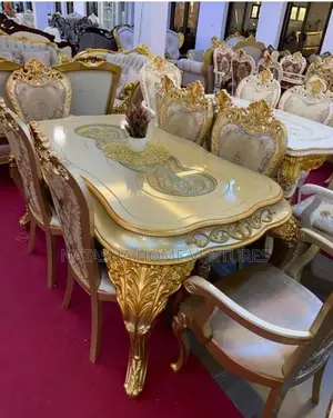 Royal Baroque Dining Table 8 Chairs