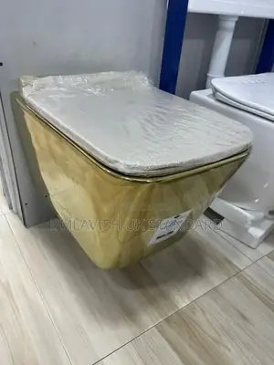 Master Brand Gold Wall-Hung Water Closet Set.