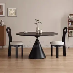 Arc-Back Dining Chair (Dark Boucle)