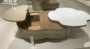 Cloud-Shaped Lift-Top Coffee Table With Hidden Storage