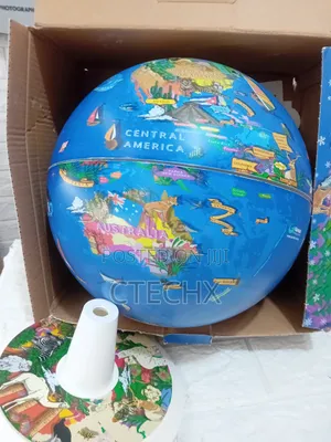 Topglobe 26cm Globe With Graphic Display And Safety Pins - Multi-color
