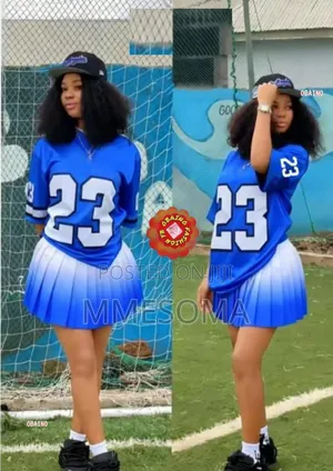 2 Piece Outfit. Jersey and Pleated Skirt Combo. Instant Delivery.