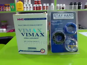 Vimax Herbal Capsules+ Stay Hard Cock Ring: For Erectile Stability