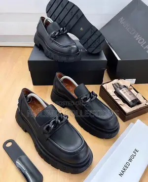 Leather Naked Wolfe Loafers With Thick Sole