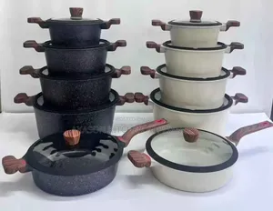 10 PCS Hotchef Big Granite Pot/Cookware Set