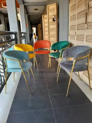 Velvet Accent Chairs With Gold Legs (Set)