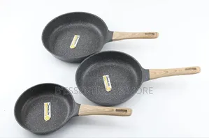 3pcs Set Aluminium Die Cast Quality Fry Pan 
