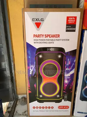 Exlg High Power Portable Party Speaker (Lfp-X12)