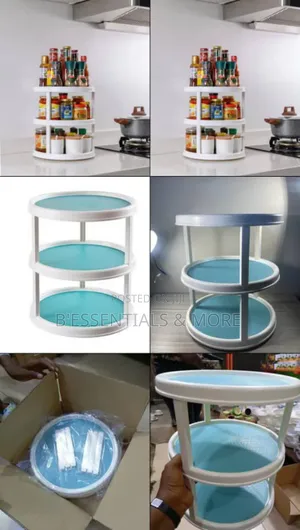 Lazy Susan Turntable Spice Rack