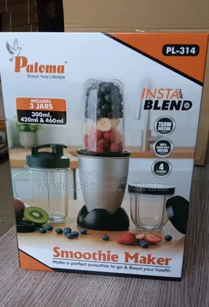 Paloma (750w) 3 Jars Electric Nutri Instant Blender/Smoothie Maker
