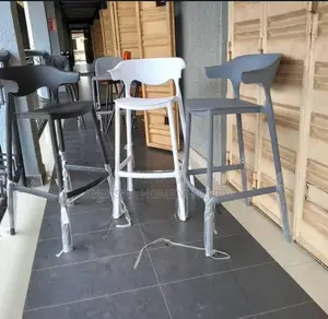 Plastic Armrest Bar Stools (Multi-Color)