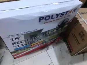 Durable Polystar Pv-3018b-Usb Rechargeable Fan + Remote Control