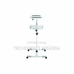 Smaat Spts527wk Universal Flexible Projector and Laptop Trolley- White