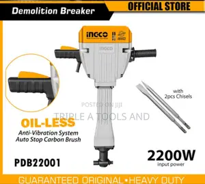 Ingco Demolition Breaker 30kg Pdb22001, 2200w Demolition Hammer