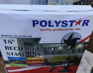 Pv-3018b-Usb Rechargeable Fan Polystar Standing