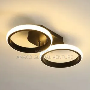 Classic Ceiling Light With 3 Colours Light Black Body