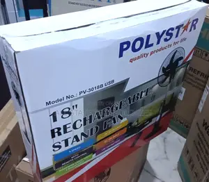 Durable Polystar Pv-3018b-Usb Rechargeable Fan