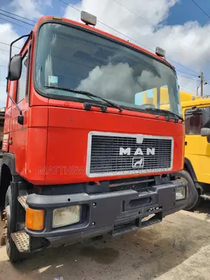 Foreign Used Man Diesel Truck Head 10 Tires 2005 Red
