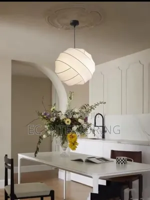 Round Ball Chandelier Silk Pendant