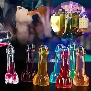 1pcs Shot Transparent Glass Cup Glas Genital Dick Penis Cocktail