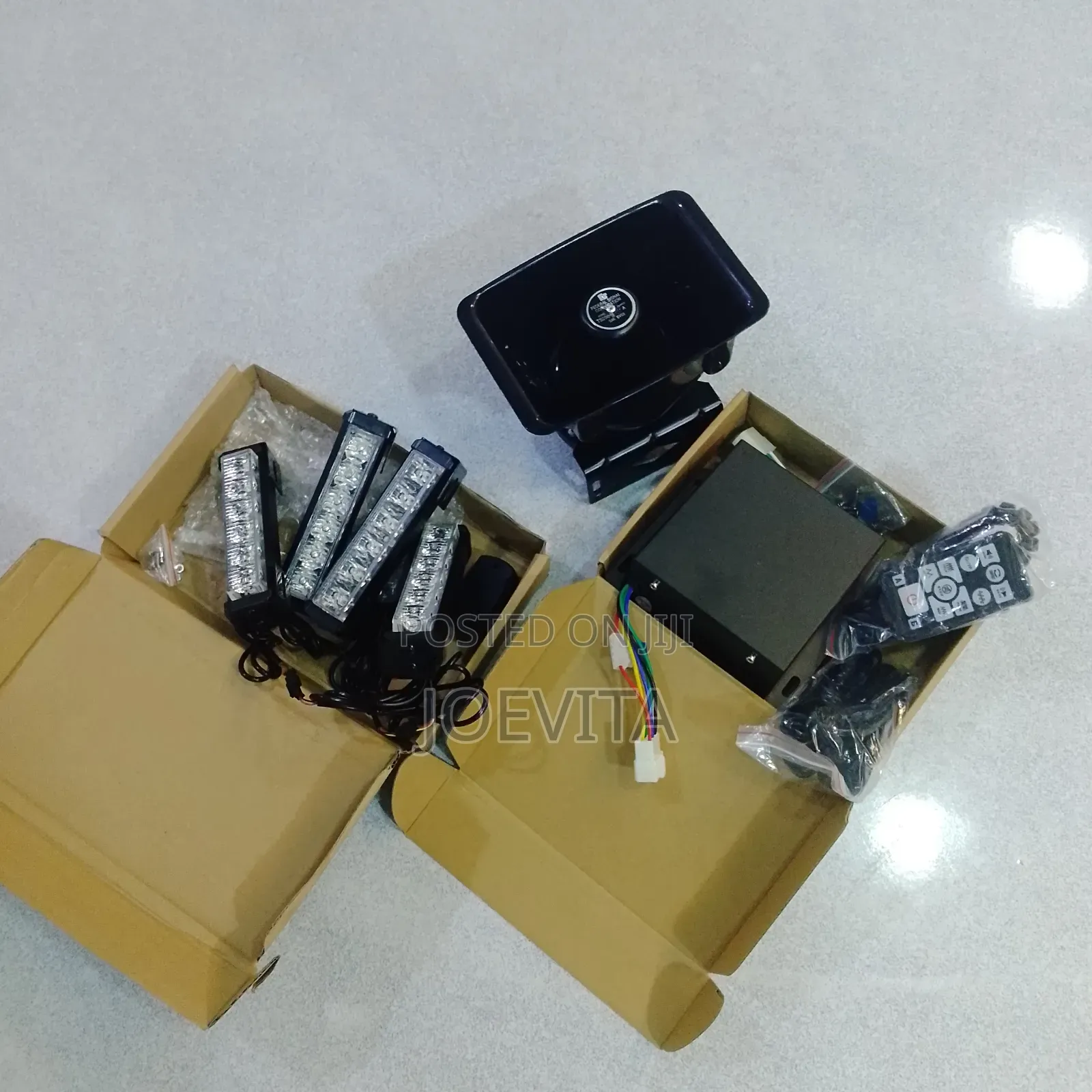 Emergency Strobe Warning Light/4 Light Unit Set