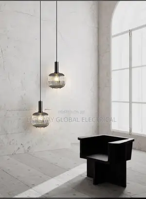 Stripped Nordic Vintage Glass Pendant Chandelier