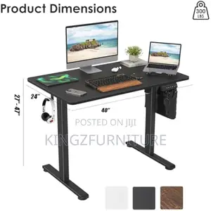 Home Office Desk With Splice Board (Black)