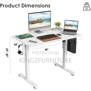 Durable Electric Desk 1.2 Meter White
