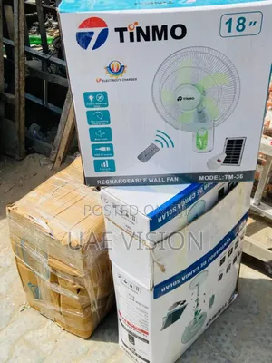 18inches Tinmo Solar Rechargeable Fan Table Desk