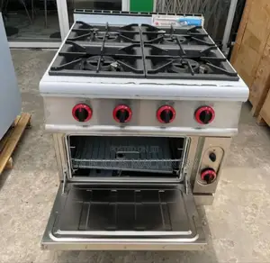 Industrial 4 Burner Cooker With Oven