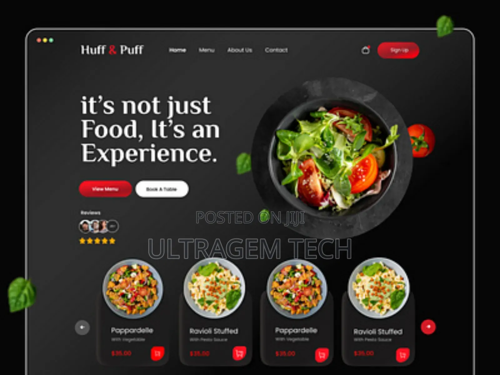 Best Restaurant Website Design