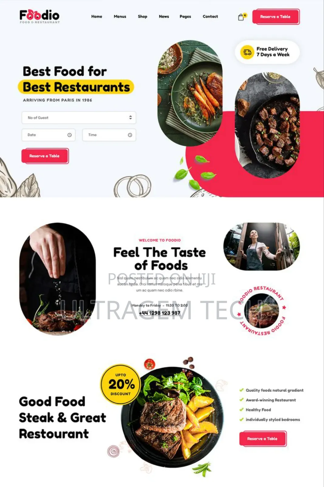 Best Restaurant Website Design