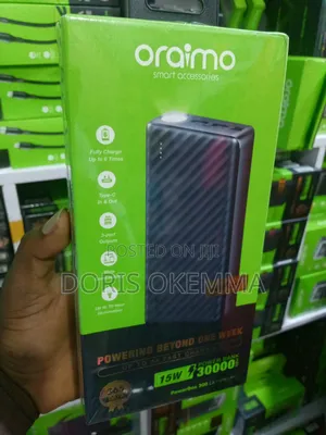Oraimo Powerbox 300 Lit – 30,000mah 15w Fast Charge Power Bank