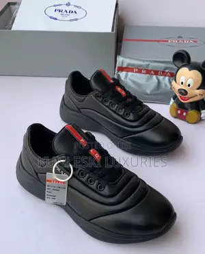 Original Prada Milano Leather Sneakers for Men