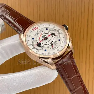Tag Heuer Genuine Leather Luxury Men's Designer Wristwatches