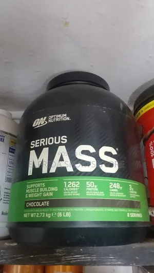 Optimum Nutrition Serious Mass Weight Gainer 6lbs (2.73kg) Chocolate .