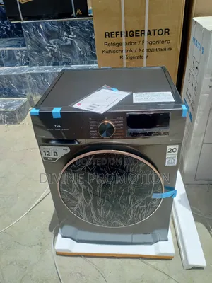 TCL 12kg Wash and Dry, Front Loader Washing Machine, Silver Color.
