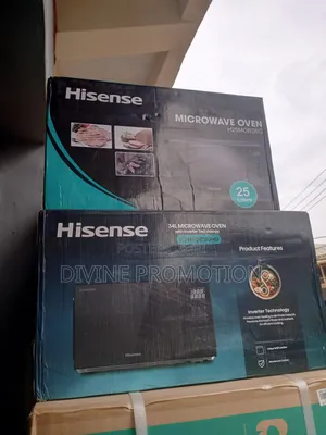 25 Liters Hisense Microwave With Grill, Black Color, 2 Years Warranty