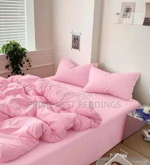 Pink Bedsheets, Duvet Pillowcases (Complete Set) 4x6