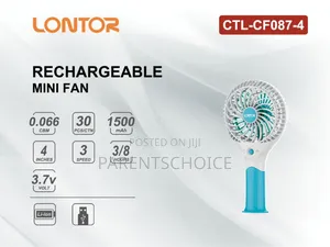 Lontor 4” Rechargeable Mini Fan Cf087