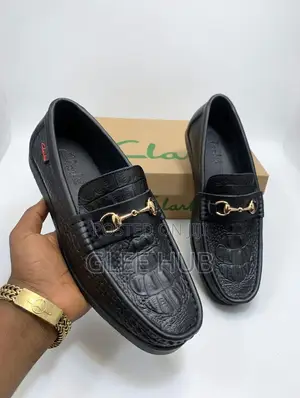 Clarks Croc-Patterned Shoes